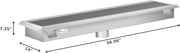KoolMore 12" × 54" Stainless Steel Floor Trough Drain
