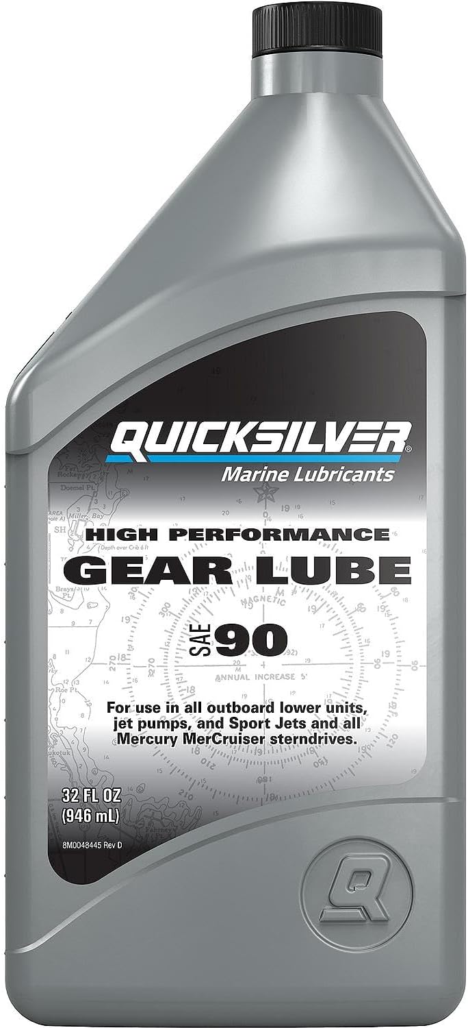 Quicksilver SAE 90 High Performance Gear Lube – 32 Oz