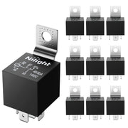 12V 30/40A 5-Pin SPDT Automotive Relays – 10 Pack