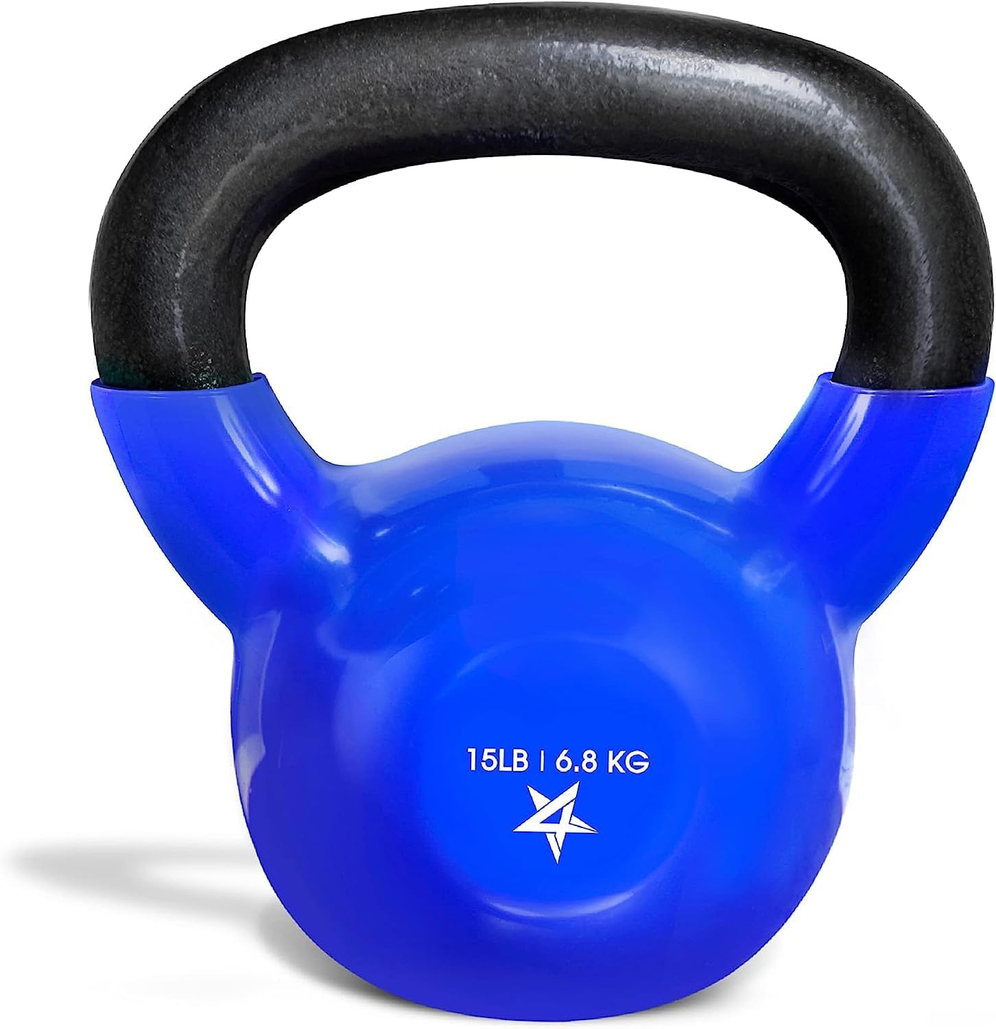 Yes4All Vinyl Coated Cast Iron Kettlebell