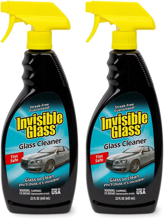 Invisible Glass Premium Glass Cleaner – 22 Oz, 2-Pack