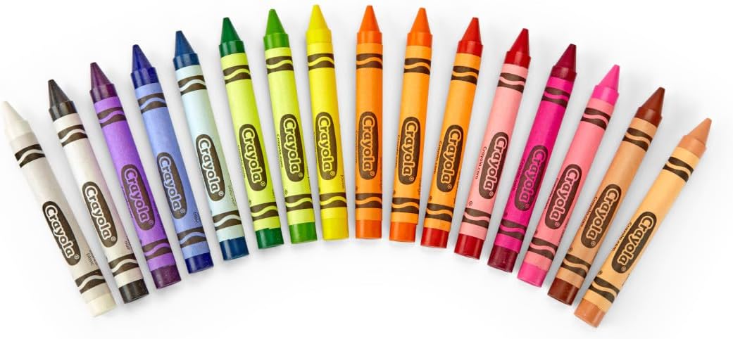 Large Assorted Color Crayons – 16 Count