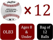 Official League Practice Baseballs – 12 Pack