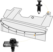 GOOACC GRC-70 Engine Under Cover Fastener Clips – 35-Piece