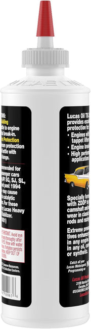 Engine Break-In Oil Additive with Zinc – 16 oz