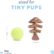 Puppy Fishbone Chew Toy for Gentle Chewers