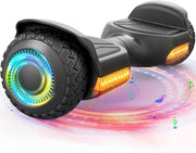 All-Terrain Self-Balancing Hoverboard with Bluetooth & LED Lights