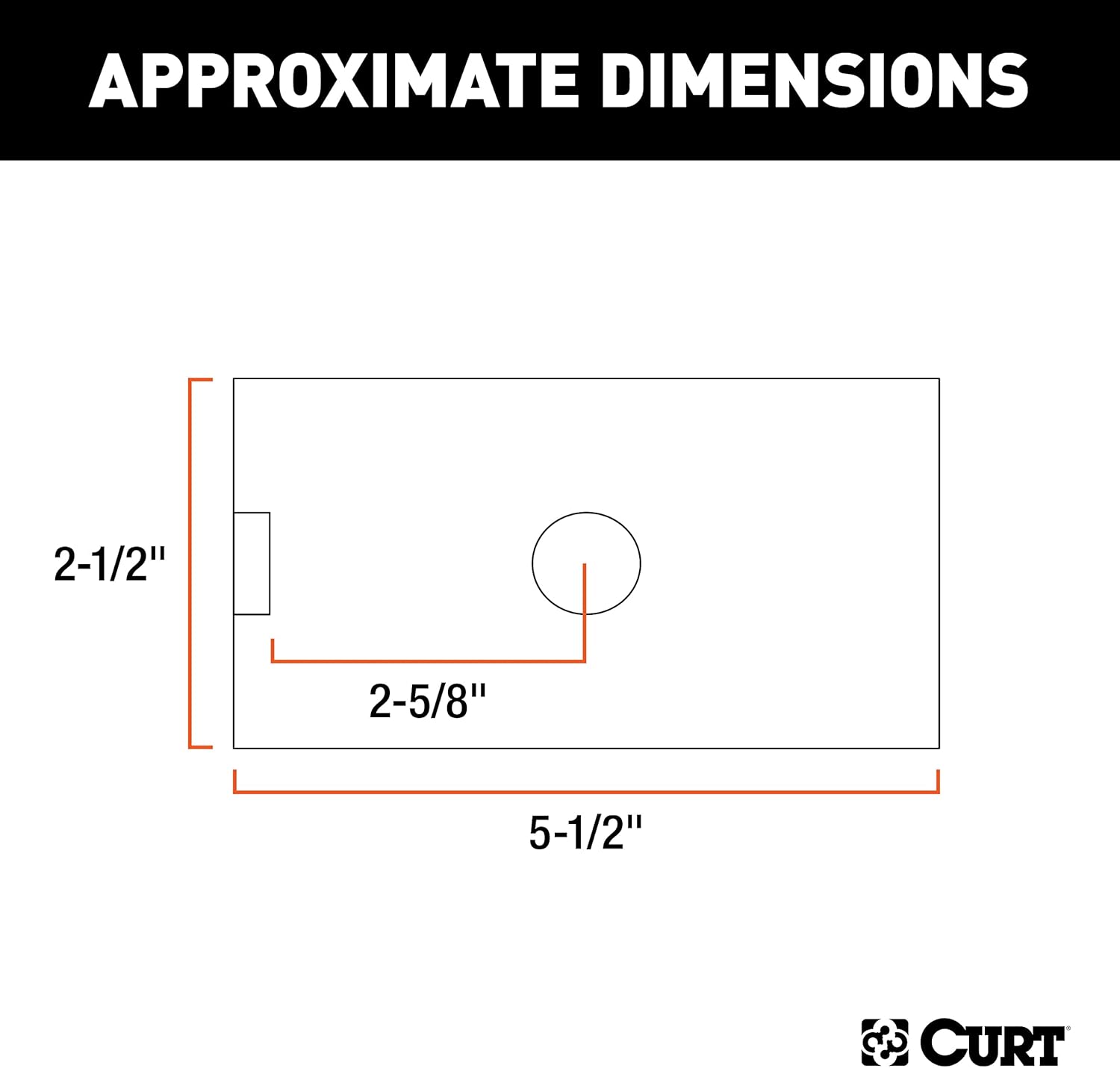 CURT 2-1/2" to 2" Receiver Adapter Sleeve – 45405