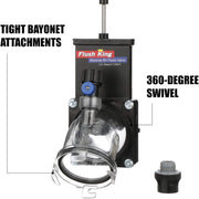 45-Degree RV Reverse Flush Valve with Clear Body