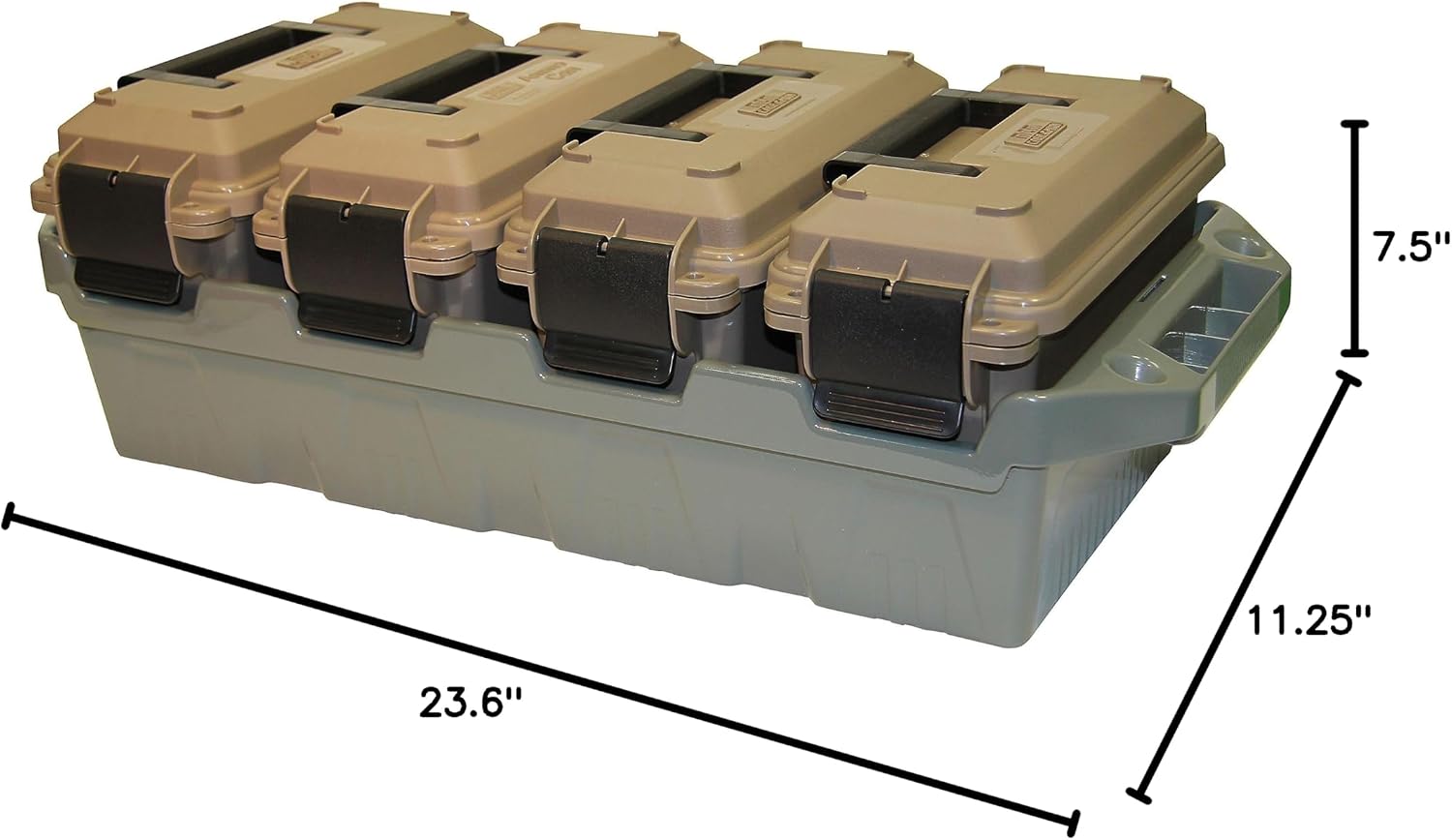 Stackable 4-Can Ammo Storage Crate