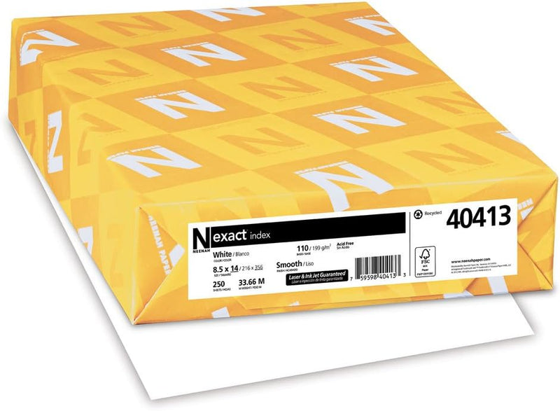 White Index Cardstock Paper