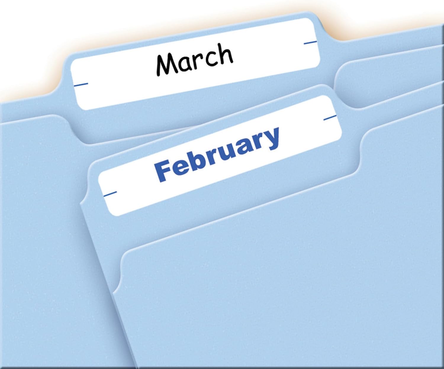Printable White File Folder Labels