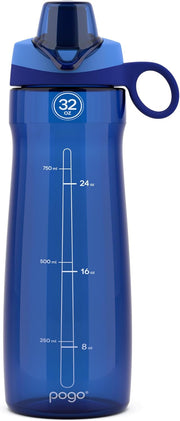 Pogo BPA-Free Tritan Plastic Water Bottle with Chug Lid – 32 oz