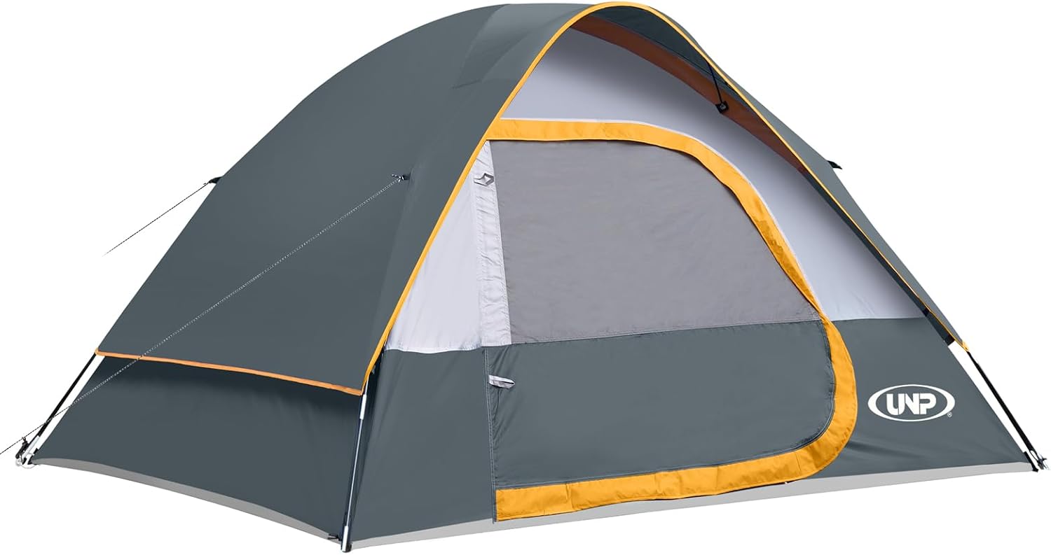 Camping Tent 2–4 Person Waterproof Dome Tent with Rainfly