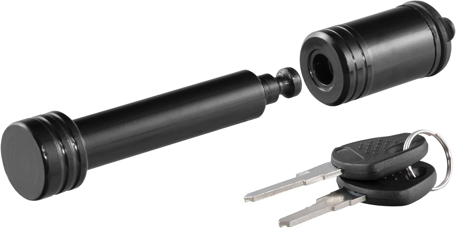 Trailer Hitch Receiver Lock – 5/8-Inch Pin, Black