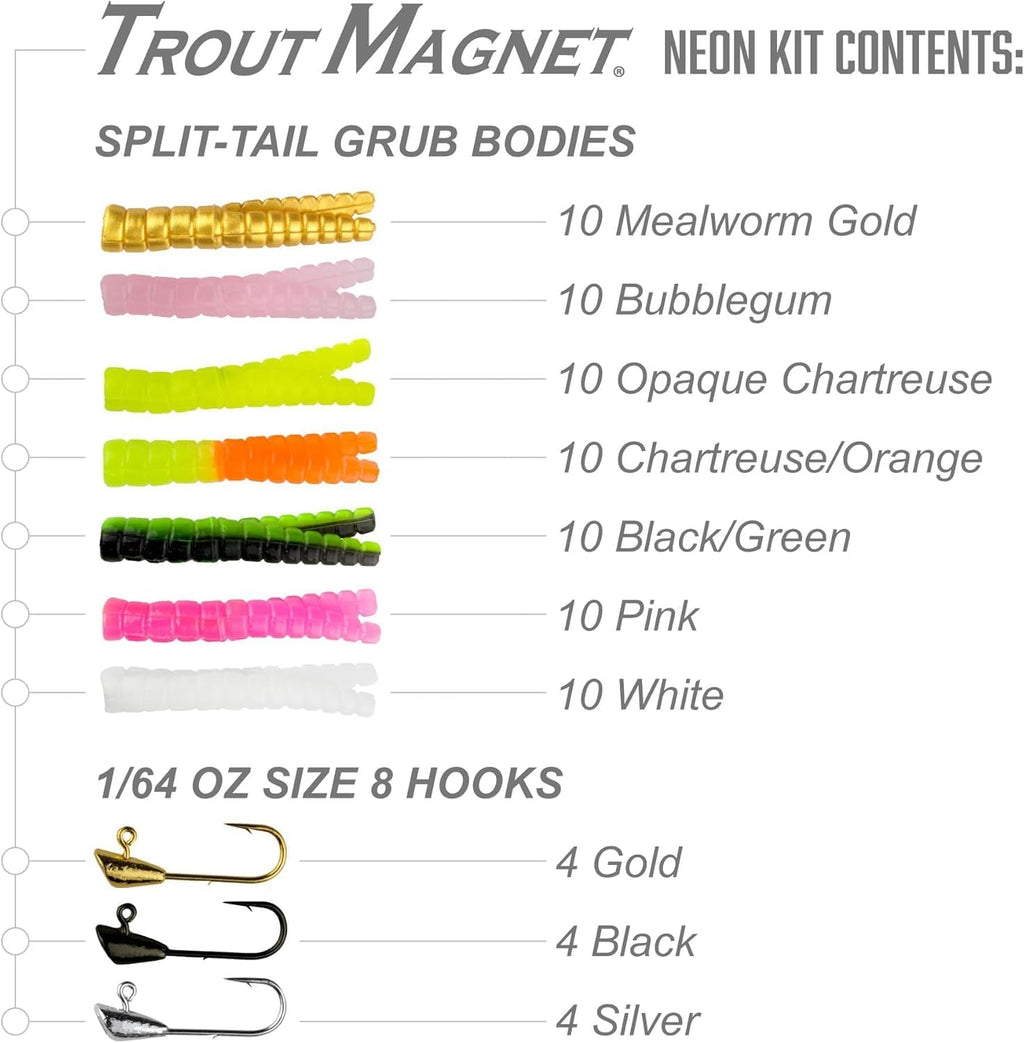 82-Piece Trout Fishing Lure Kit