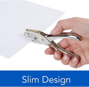 Chrome One-Hole Paper Punch – 5-Sheet Capacity