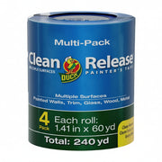 Duck Clean Release Blue Painter's Tape, 1.41" x 60 Yards, 4-Pack