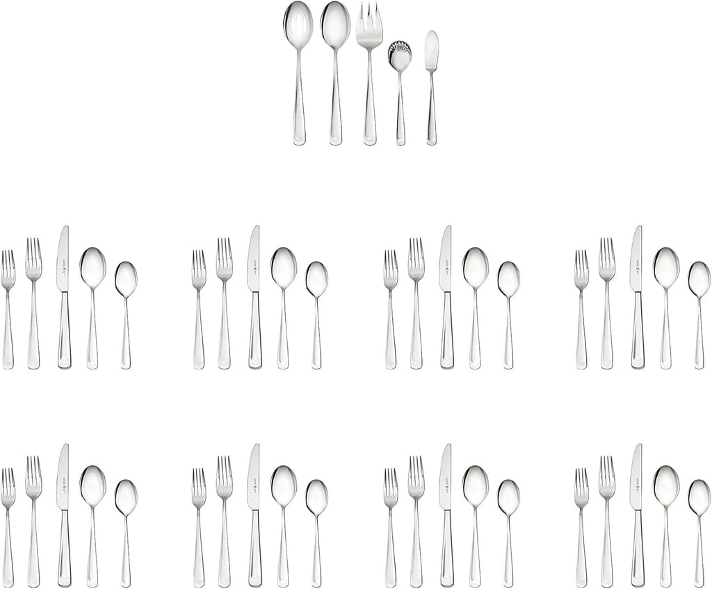 45-Piece Stainless Steel Flatware Set