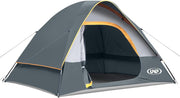 Camping Tent 2–4 Person Waterproof Dome Tent with Rainfly