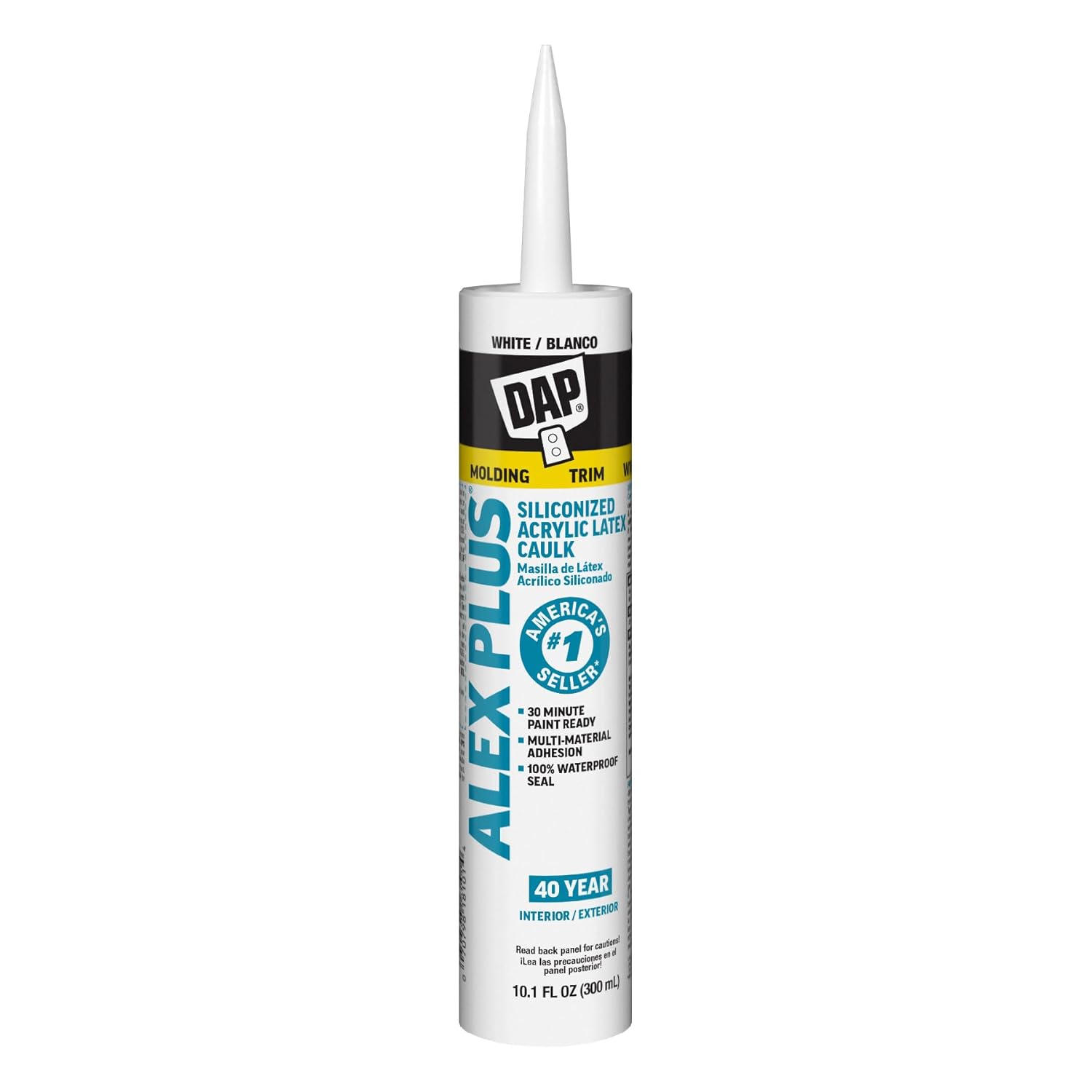 White Acrylic Latex Caulk with Silicone