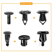 GOOACC GRC-47 Universal Fender Clips – 200-Piece Auto Retainer Kit