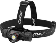 Rechargeable Dual-Power LED Headlamp with Magnetic Base