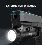1500 Lumen Rail-Mounted Tactical Flashlight