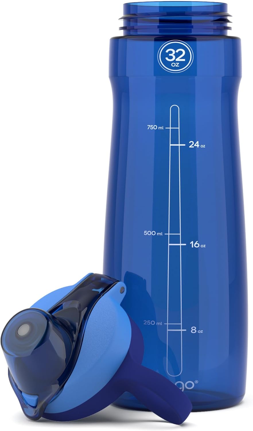 Pogo BPA-Free Tritan Plastic Water Bottle with Chug Lid – 32 oz