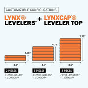 Lynx Levelers 11-Pack RV Leveling Blocks with Cap & Storage Bag