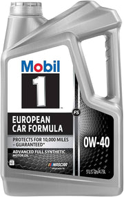 Mobil 1 European Car Formula 0W-40 Full Synthetic Motor Oil – 5 Quart
