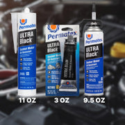 Permatex Ultra Black RTV Silicone Gasket Maker – 3 Oz