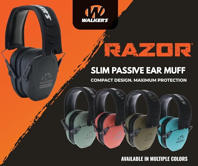 Slim Passive Noise-Reducing Earmuffs