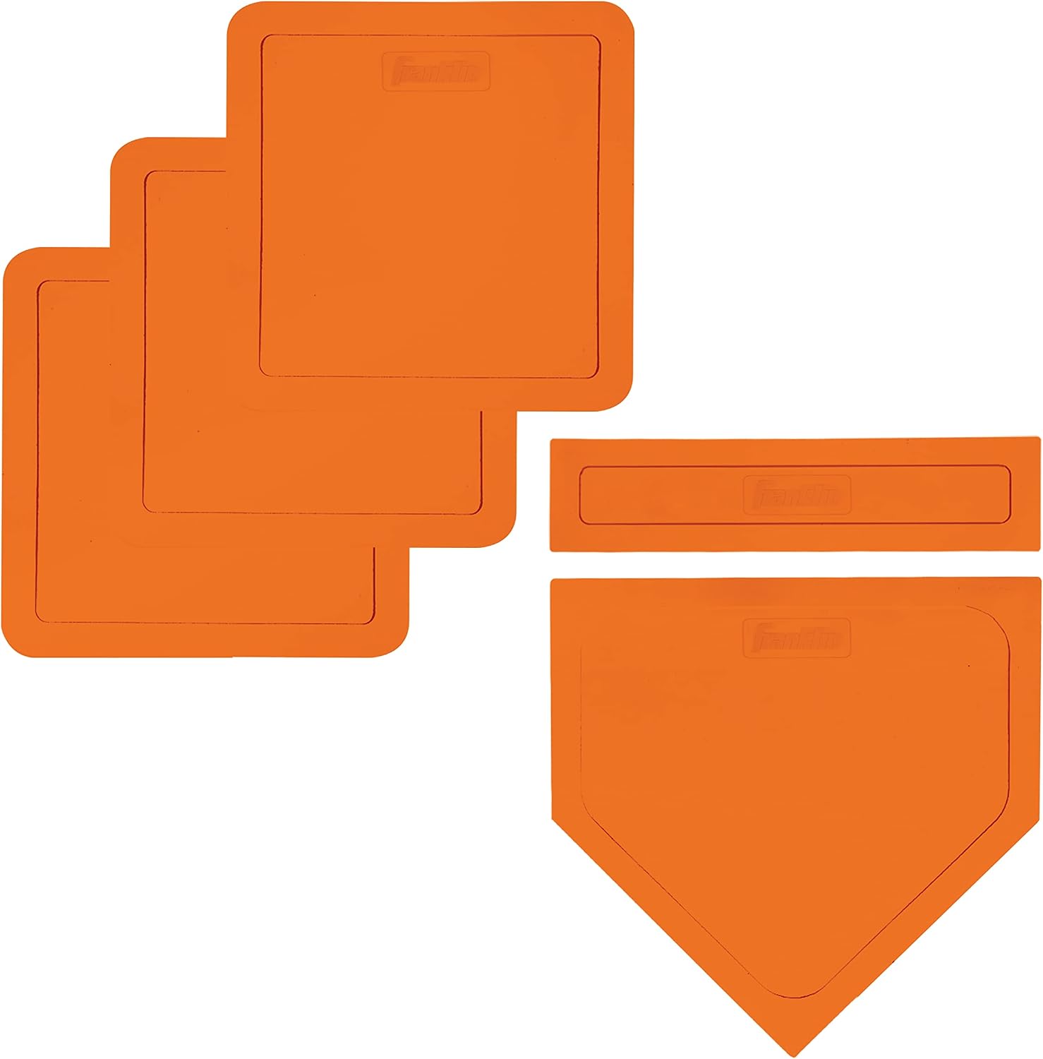 Throw Down Baseball Base Set with Home Plate & Pitcher's Rubber