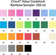 Rainbow Cardstock Paper Pack