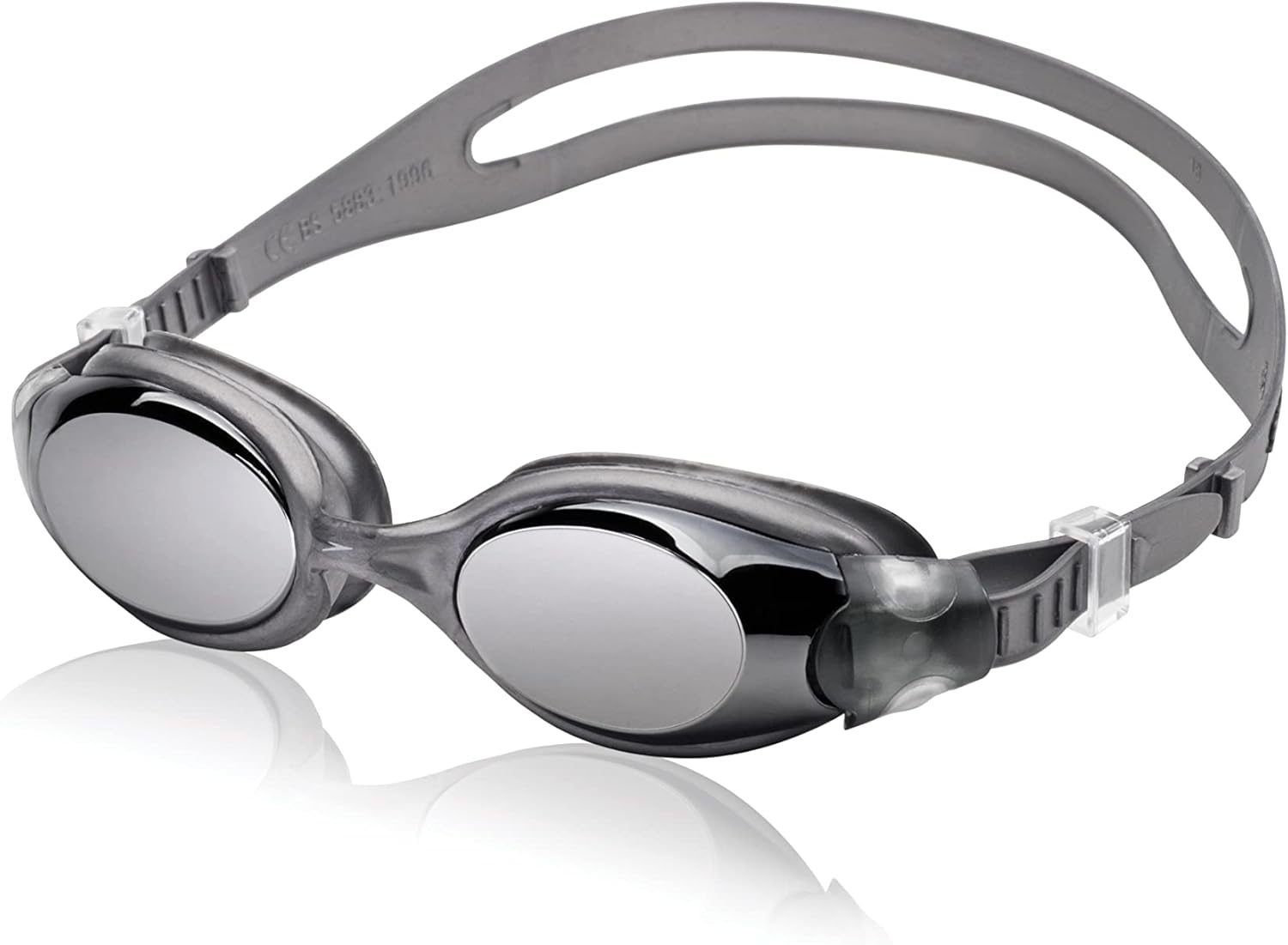 Adult Mirrored Swim Goggles with UV Protection