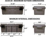 Water-Resistant Divided Utility Storage Crate