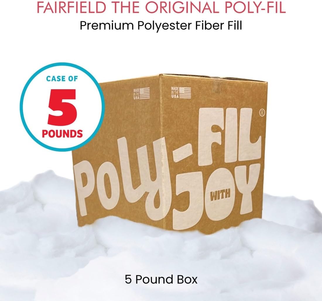 Premium Polyester Fiber Fill – 5 lb Box