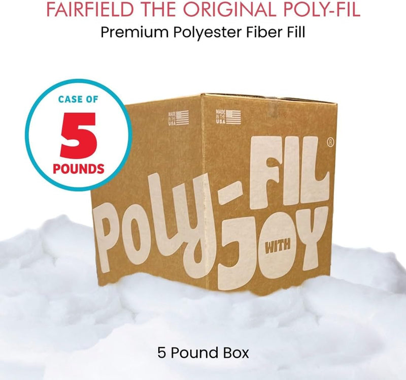 Premium Polyester Fiber Fill – 5 lb Box
