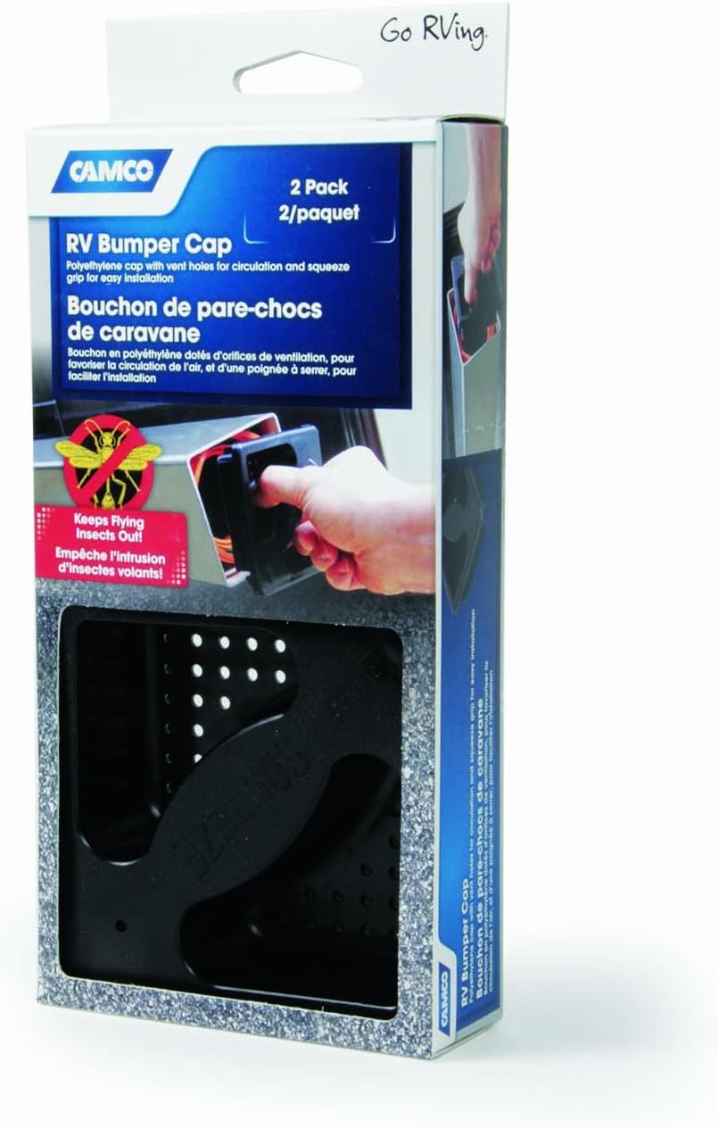 Camco No-Insect RV Bumper Cap – 2-Pack (40325)