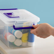 IRIS USA Clear Storage Bins with Lids – 5 Qt, 6-Pack