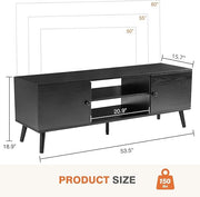 Modern Black TV Console Stand