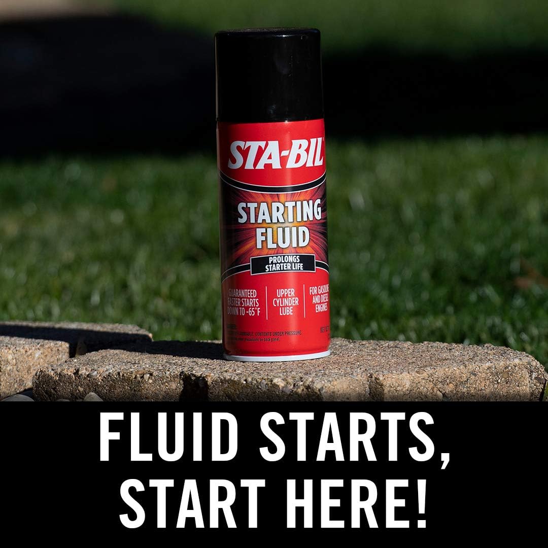 Cold-Weather Engine Starting Fluid with Upper Cylinder Lubricant – 11 oz