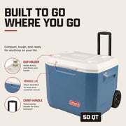 Xtreme Rolling Cooler with Heavy-Duty Wheels