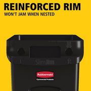 Slim Rectangular Trash Can