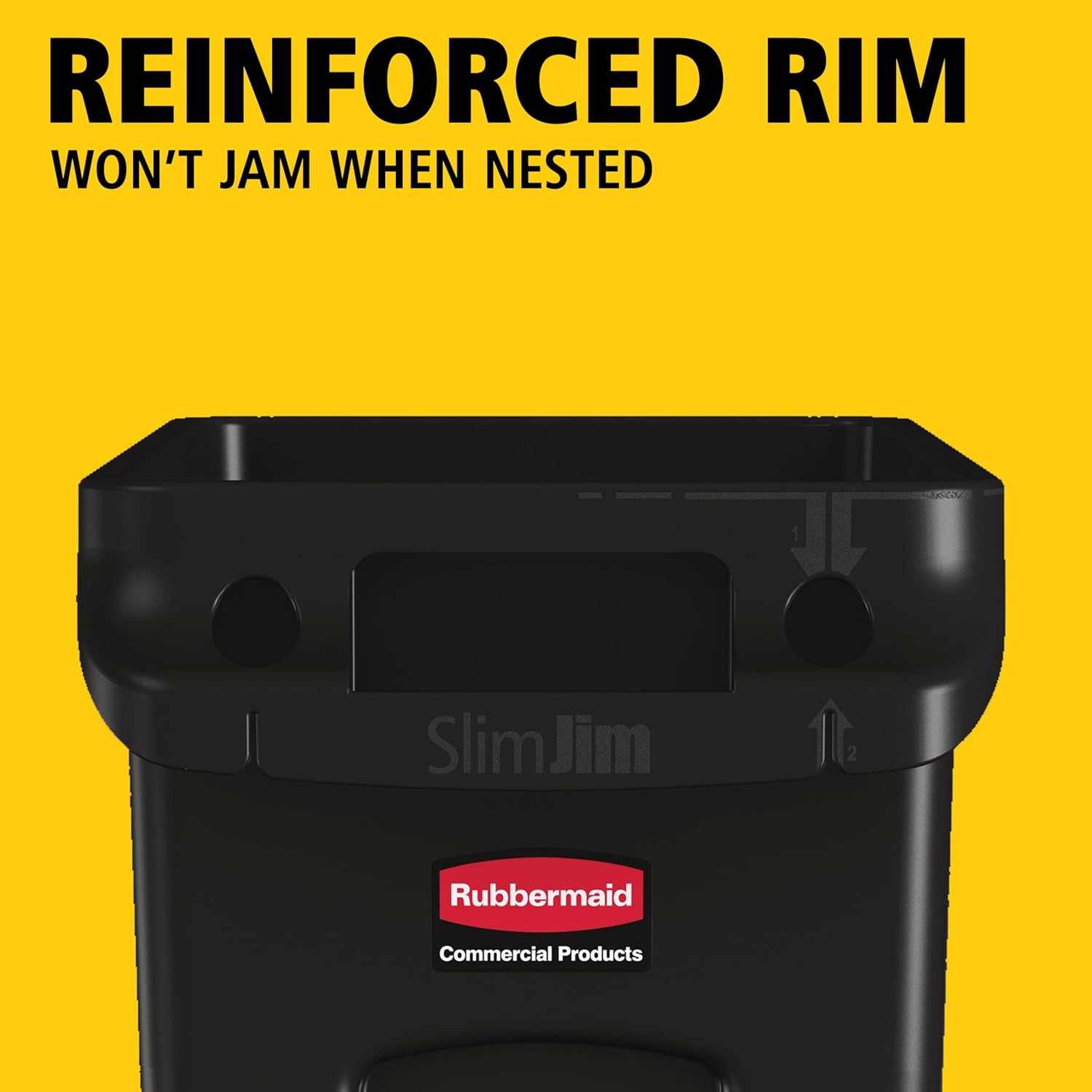 Slim Rectangular Trash Can