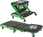300 lb Mechanic Creeper – Black & Green