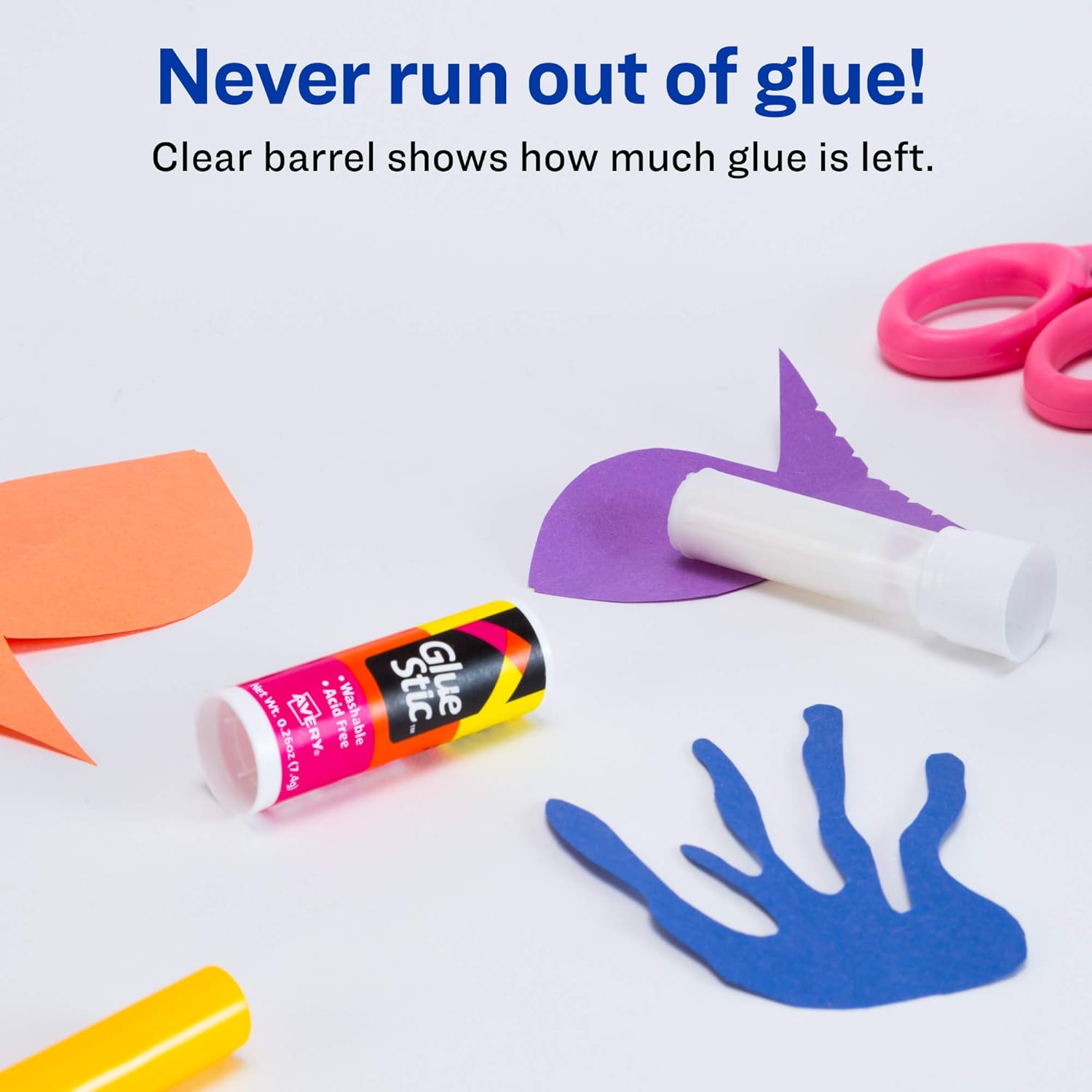 Washable Permanent Glue Sticks – 0.26 oz, 2 Pack