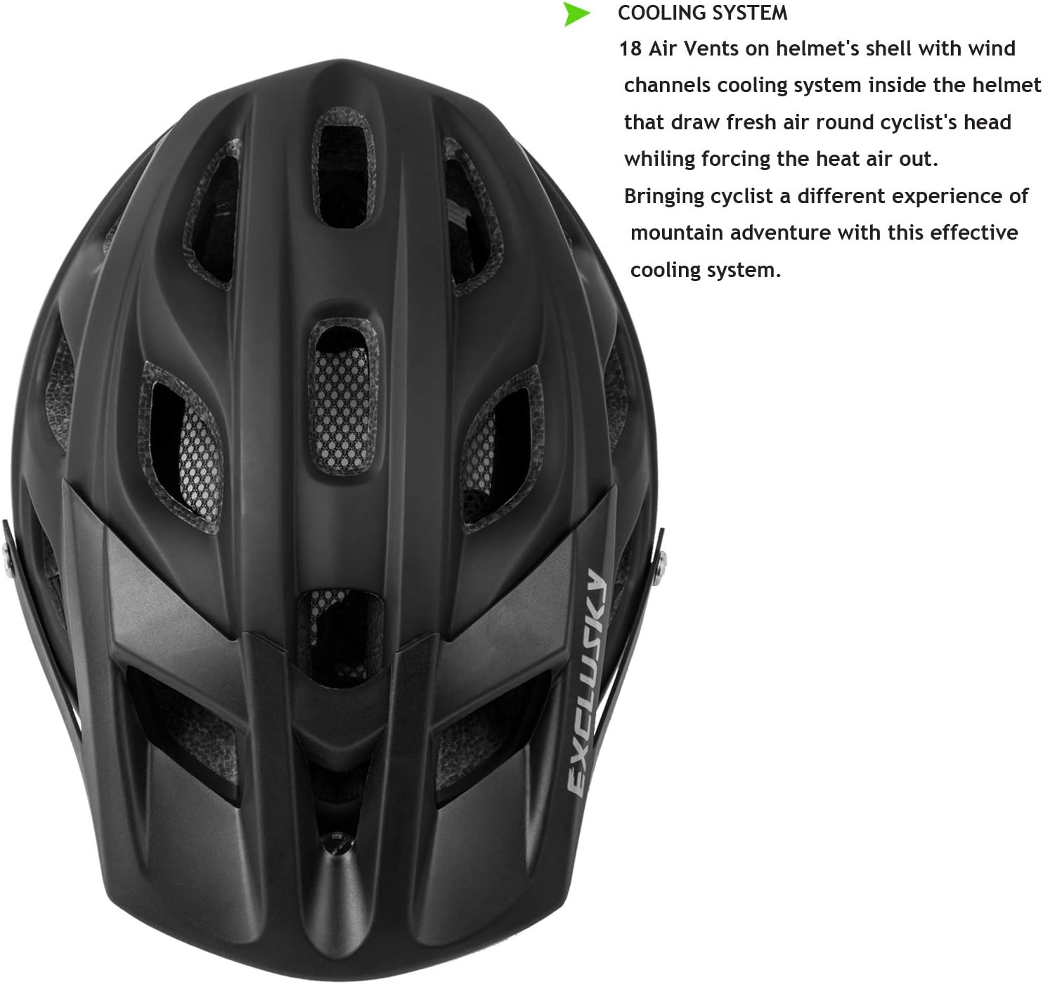 Lightweight Mountain Bike Helmet with Visor