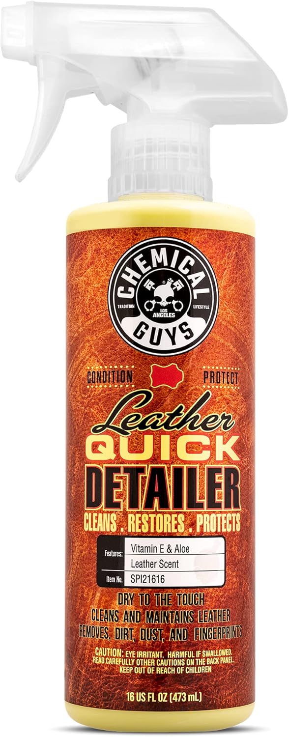 Leather Quick Detailer Cleaner & Conditioner Spray – 16 oz